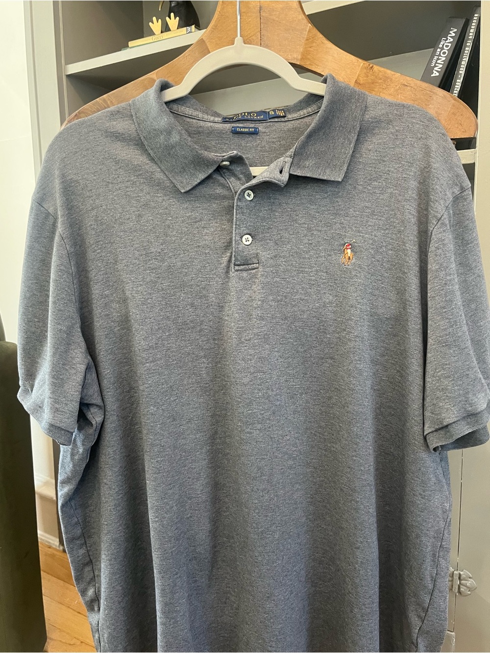 Polo by Ralph Lauren Heather Blue Short-Sleeve Polo